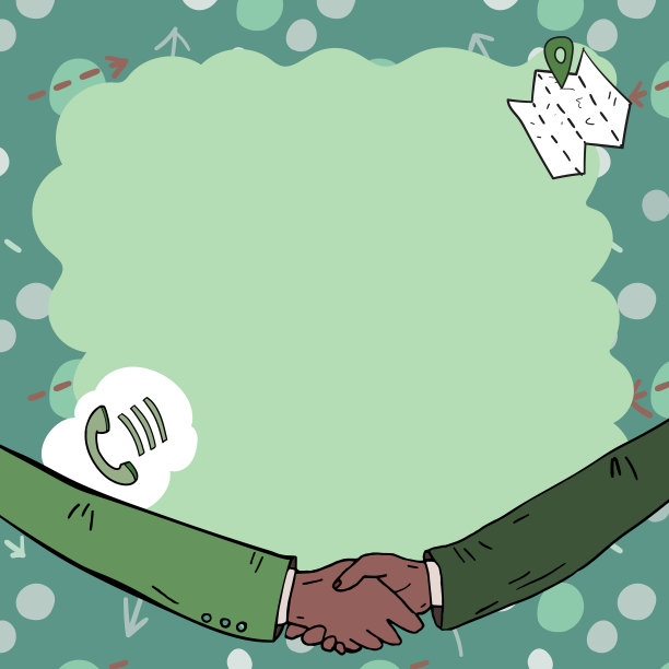 空白框装饰沟通和谐图片下载