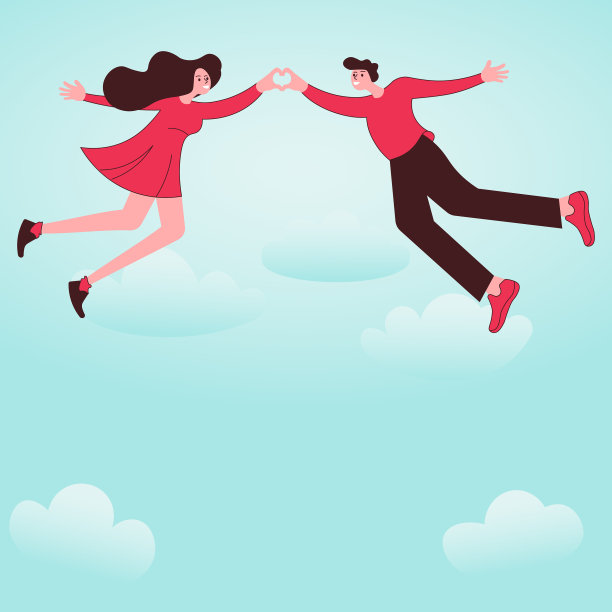 男人和女人牵手代表爱的关心图片下载