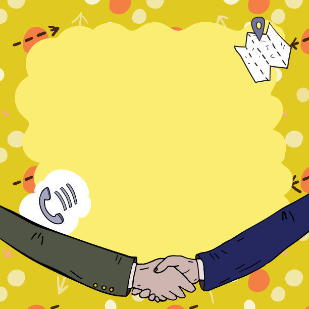 空白框装饰沟通和谐图片下载