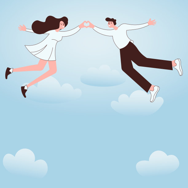 男人和女人牵手代表爱的关心图片下载