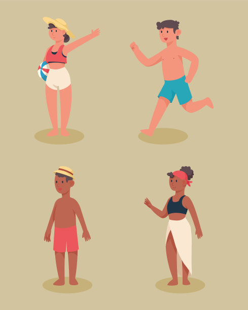 四个旅游暑假图片下载