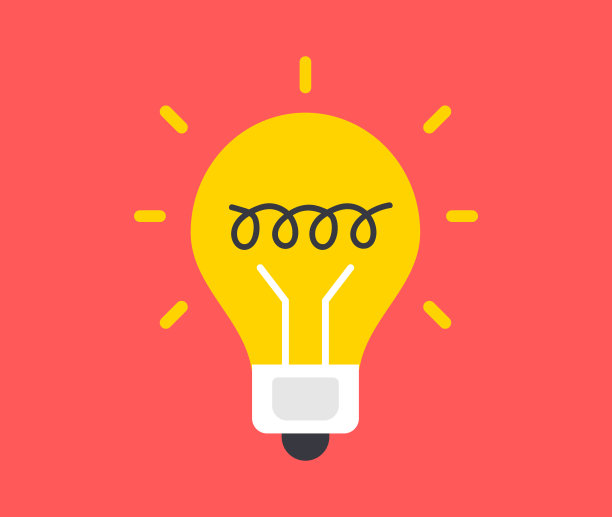 灯泡图标。灯泡,解决方案。现代平面设计。矢量图图片下载