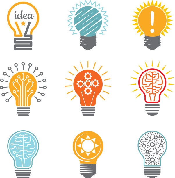 创意灯泡象征创意科技创新图片下载