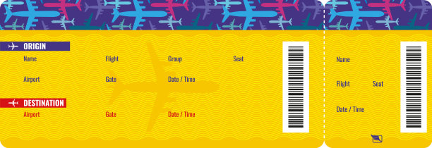 机票模板旅行证件图片下载