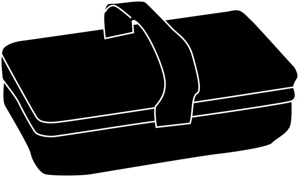 简单的黑板擦剪影图片下载