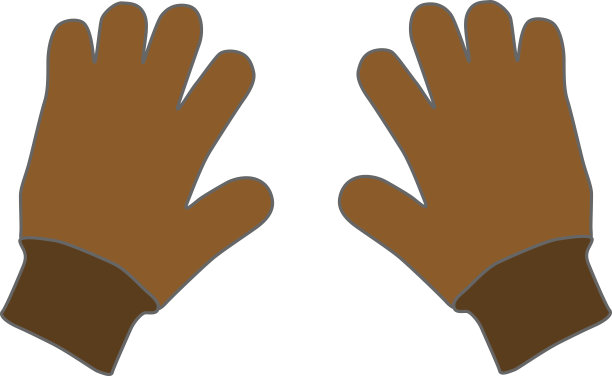 布朗简单的手套图片下载