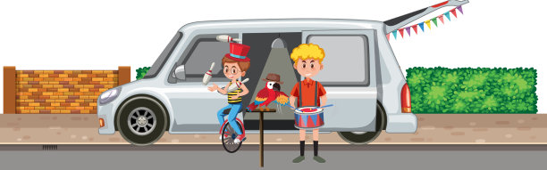 在马路上表演街头表演的男孩图片下载