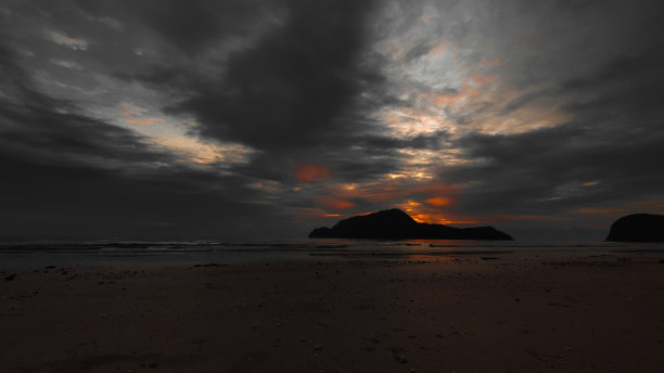 从海上看日出图片下载