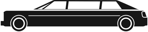 黑色豪华轿车标志豪华车派对运输图片下载