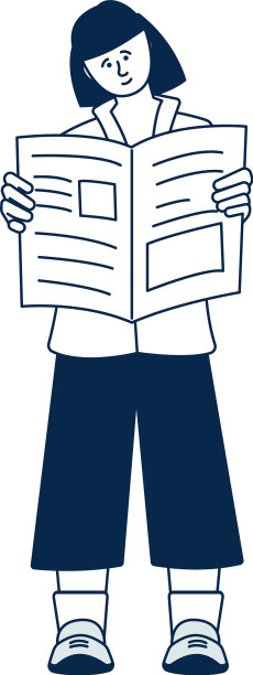 女孩拿着报纸，年轻女子在读新闻图片下载