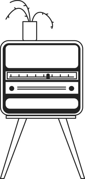 木制床头柜图标可爱的家庭家具图片下载