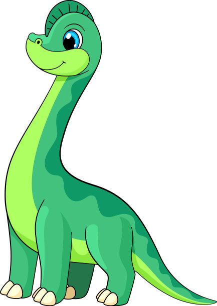 雷龙性格开朗微笑的恐龙图片下载