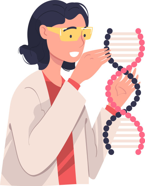 女科学家性格白大褂检查图片下载