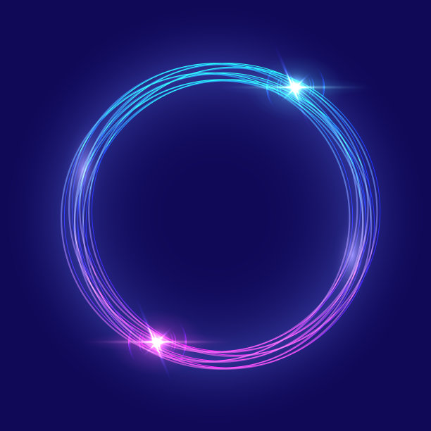 抽象蓝色和粉红色明亮的圆孤立上图片下载