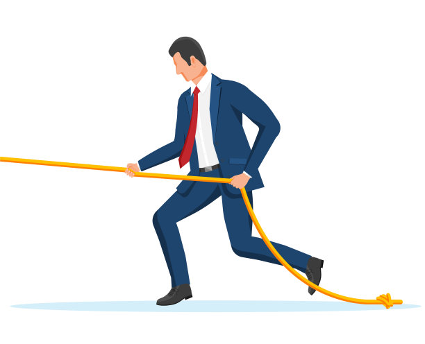 商人拉绳子图片下载