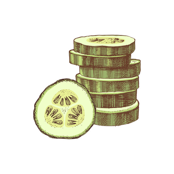 手拔黄瓜片图片下载