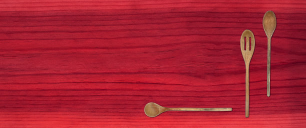 木头烹饪勺子图片下载