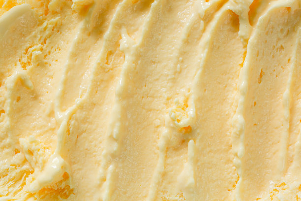 香草冰淇淋的纹理，香草冰淇淋的背景，俯视图图片下载