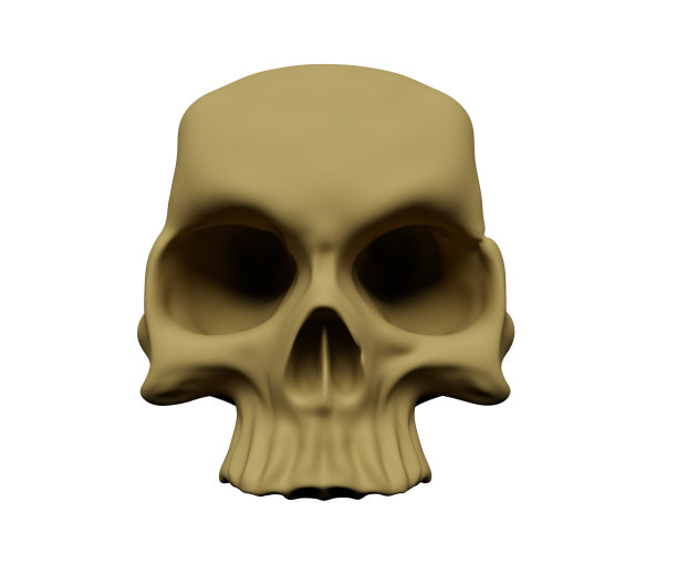 人类头骨的最小3d插图图片下载