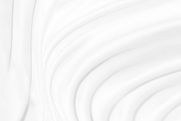 美丽光滑优雅柔软面料白色抽象曲线造型装饰时尚纺织品背景图片下载