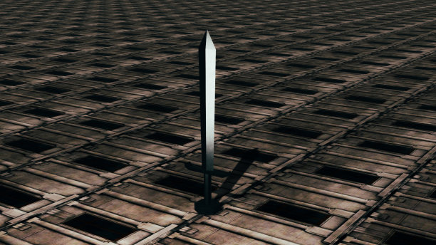 金属背景剑的3D图像图片下载