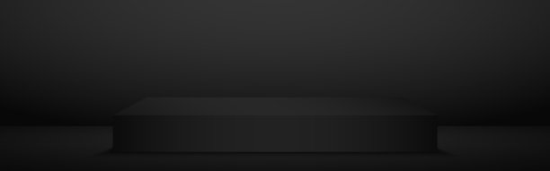 黑色裙台深色台座样机产品图片下载