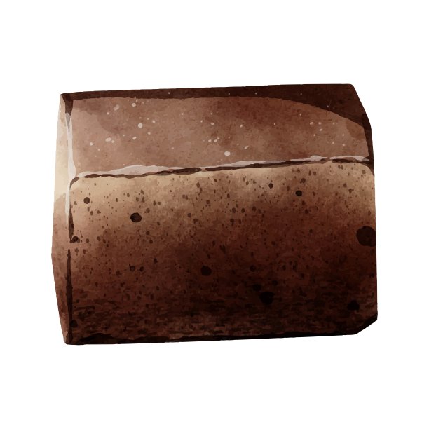 巧克力立方体水彩矢量设计图片下载