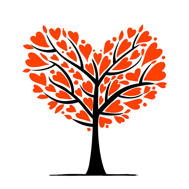 情人节树苗爱心概念为您塑形图片下载