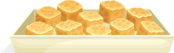 煎或烤的豆腐或豆腐块图片下载