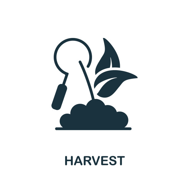 收获图标单色简单的收获图标为图片下载