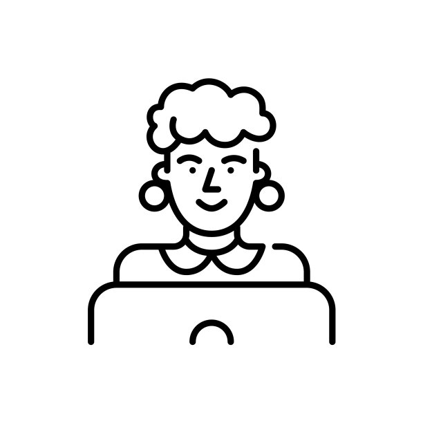 穿着复古衣服的时髦女人在笔记本电脑前工作图片下载