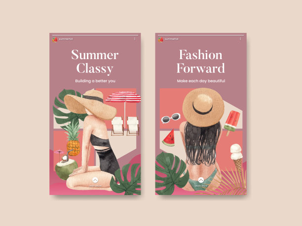 夏装时尚Instagram模板图片下载