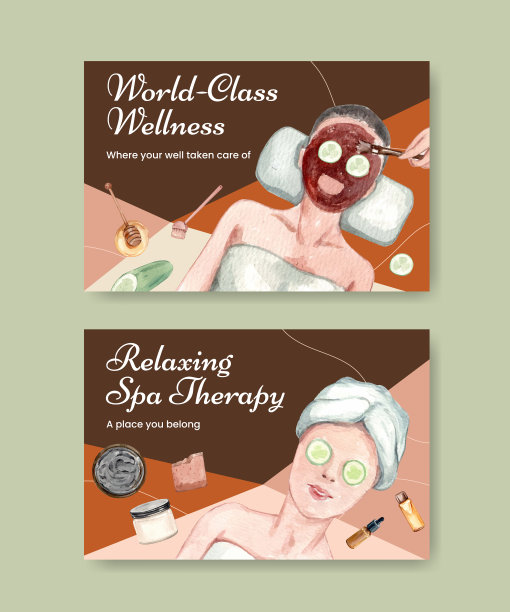 带水疗的Facebook模板图片下载