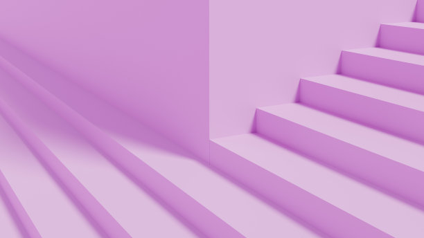 墙角与楼梯相遇，挡住一半并继续向上图片下载