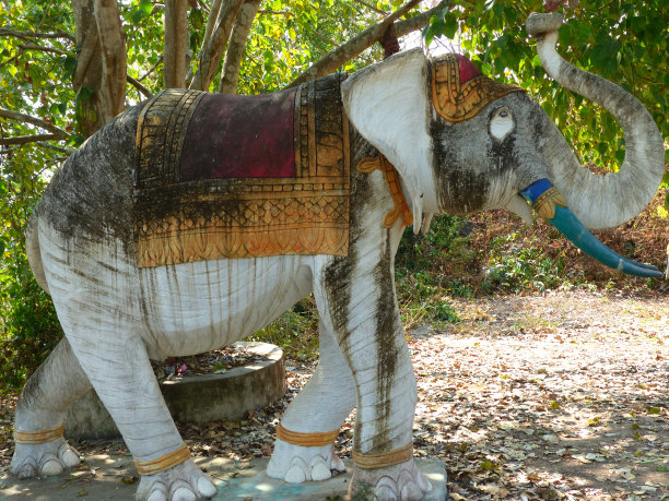 雕象，柬埔寨，金边图片下载