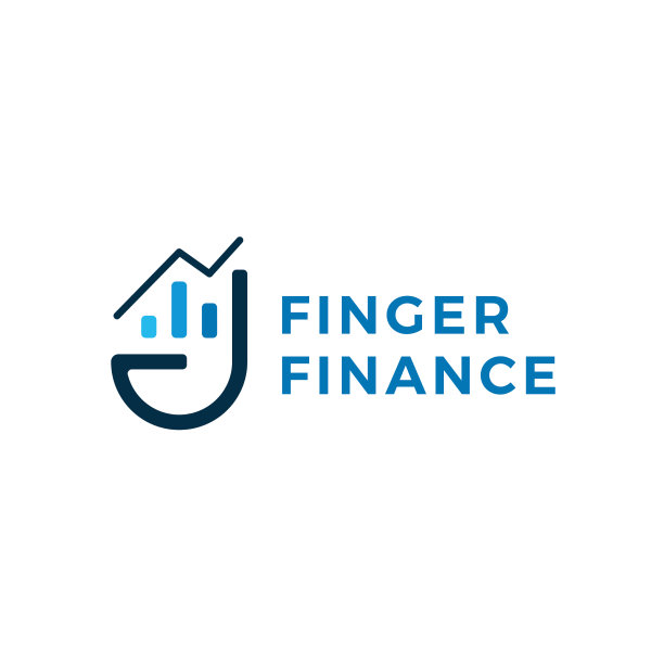 手指金融条形图标志图标图片下载