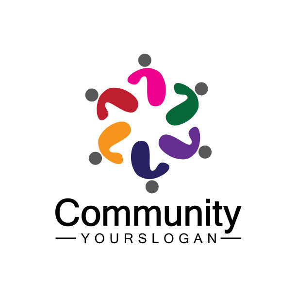 社区标志设计模板为团队或图片下载