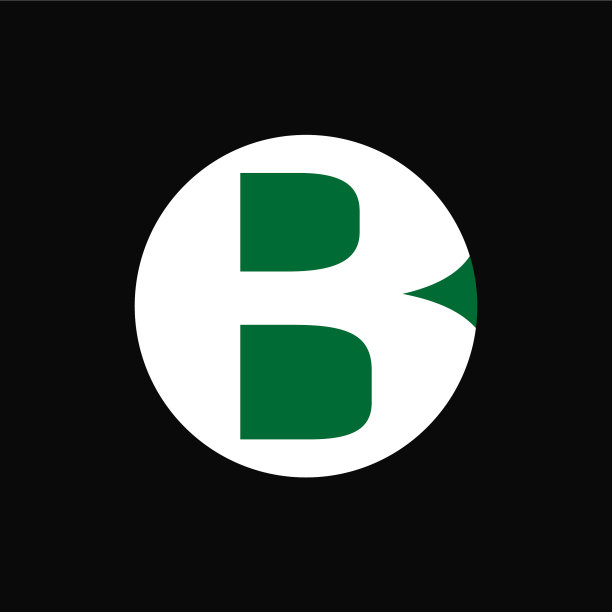 B字形标志标志性圆形标志图片下载