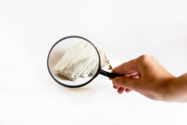 用放大镜看到的茶包图片下载