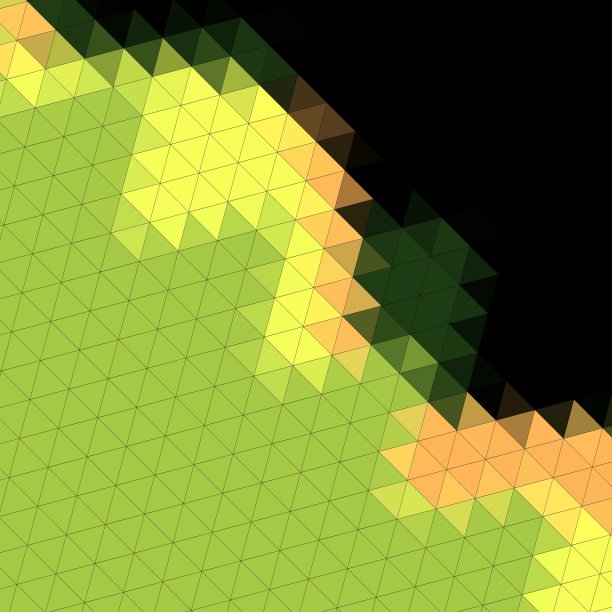 摘要复古艺术低多边形三角形带几何网格网格图案在梯度镶嵌背景图片下载