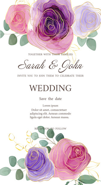 现代创意设计，背景大理石质感。婚礼的邀请。酒精墨水。矢量插图。图片下载