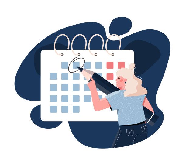 少女策划活动概念图片下载