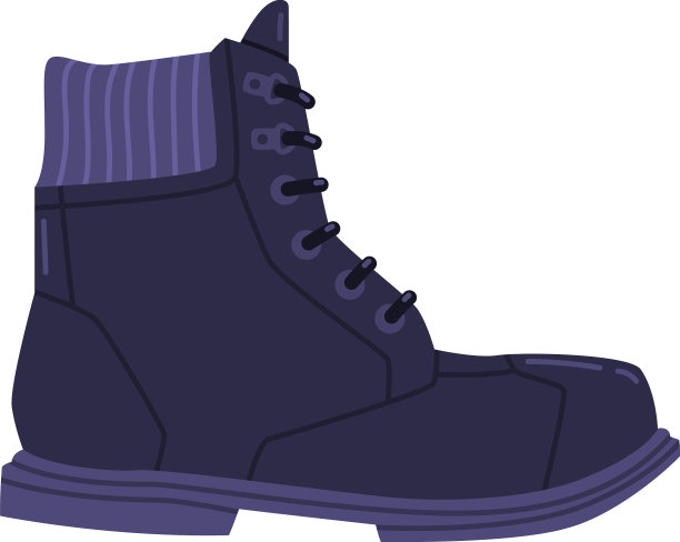 温暖的皮革蓝色靴子作为季节鞋和休闲图片下载