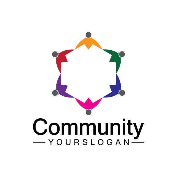 社区标志设计模板为团队或图片下载