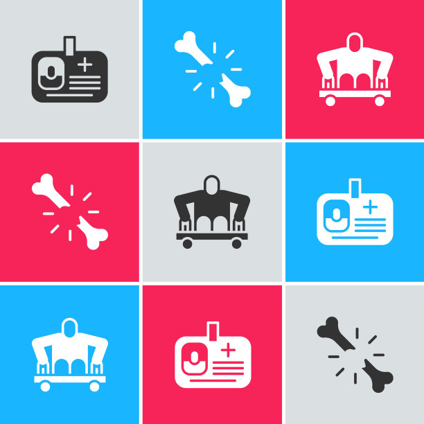 设置识别徽章人骨折和图片下载