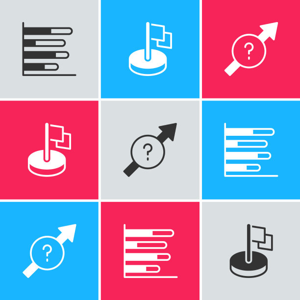 设置饼图信息标志和箭头图标图片下载