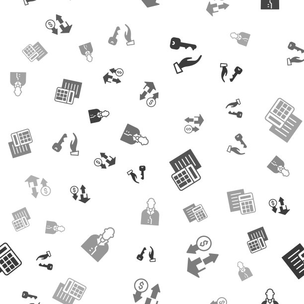 设置房子钥匙与美元计算器和房地产经纪人图片下载