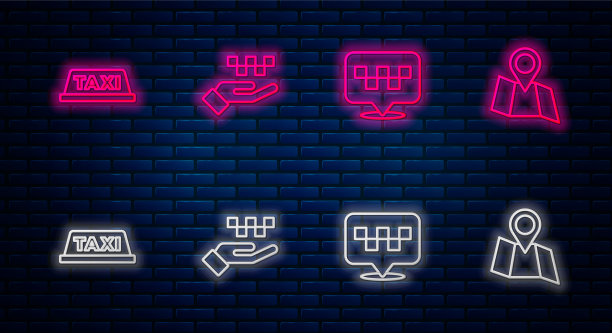 设置线手与出租车位置出租车车顶图片下载