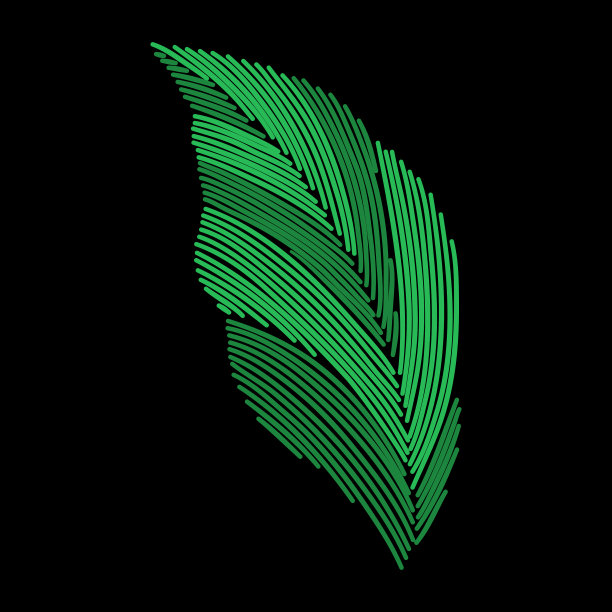 绣绿植物叶片构造图片下载