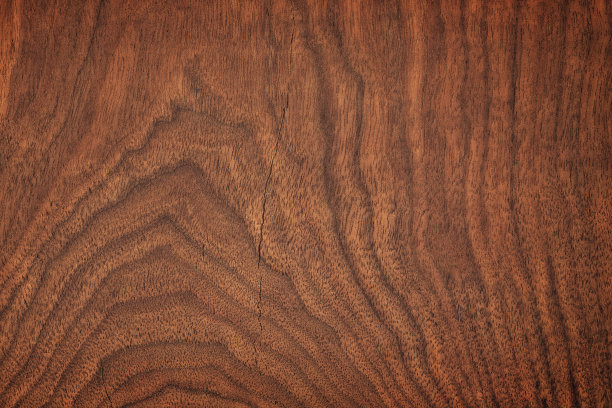 黑暗的木纹理。棕胡桃纹理，底色自然图片下载